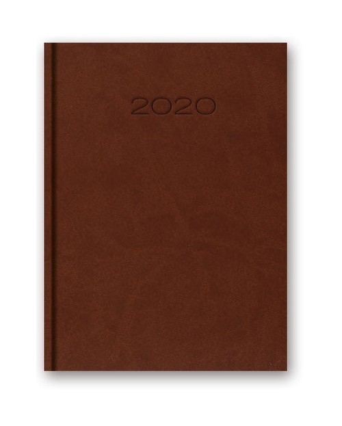 Kalendarz 2020 20-21DB A5 dzienny brązowy