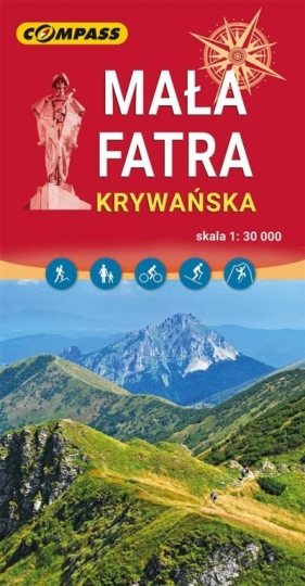 Mapa turystyczna - Mała Fatra Krywańska 1:30 000 - Opracowanie zbiorowe