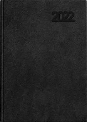 Kalendarz 2022 książkowy B5 Standard DTP czarny