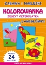 Kolorowanka Zeszyt czterolatka Łamigłówki Beata Guzowska