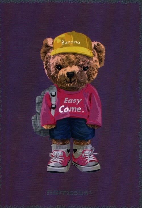 Zeszyt PP TEDDIES A5 w kratkę 60 kartek 80g