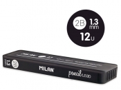 Wkłady Milan do ołówka mechanicznego 2B, 1,3 mm