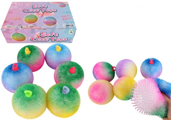 Gniotek piłka świecący antystres miękki mix