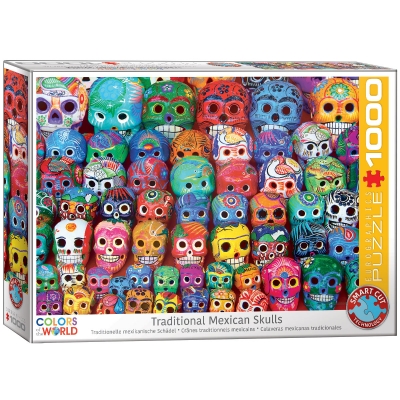 <img src='https://webimage.pl/pics/169/3/d628136653169.jpg' style='height:440px' /> Puzzle 1000 Traditional Mexican Skulls 6000-5316