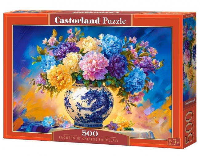 Puzzle 500 Flowers in Chinese Porcelain CASTOR