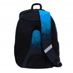 Astrabag, Plecak trzykomorowy - Blue Pixel (AB300)