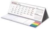 Kalendarz 2022 biurkowy z notesem MAXI szary - Praca zbiorowa