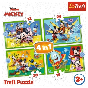Trefl, Puzzle 4w1 - Wśród przyjaciół (34616)