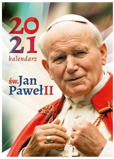 Kalendarz ścienny 2021 - św. Jan Paweł II