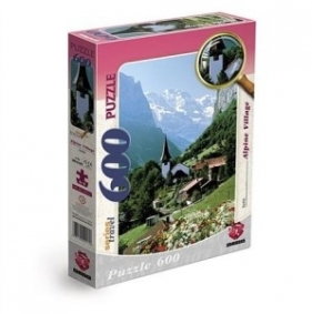 Puzzle 600 - Wioska alpejska Austria MAXIM