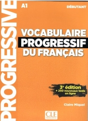 Vocabulaire progressif du Francais niveau debut A1 + CD 3ed - Miquel Claire