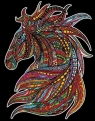 Kolorowanka welwetowa Colorvelvet 47x35 cm Wicher Koń