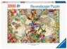 Ravensburger, Puzzle 3000: Flora i Fauna. Mapa Świata (17117)