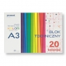 Blok techniczny A3 BT-11 20 kolorów/20 kartek 185g
