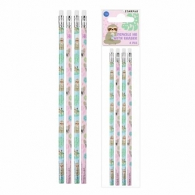 Ołówek z gumką HB Koala 4szt