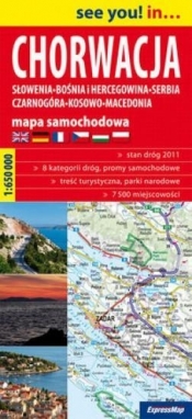 Chorwacja mapa samochodowa 1:650 000 - Opracowanie zbiorowe