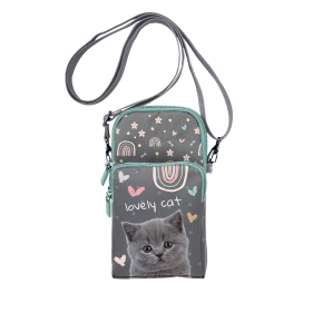 Torebka na smartfona - Lovely Cat