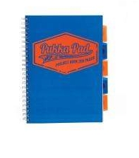 Kołozeszyt Pukka Pad Project Book Neon a4 200k kratka niebieski 8417-neo