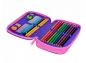 Coolpack Jumper 2, piórnik podwójny - Purple Scrible (D066341)