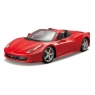 Bburago, Ferrari 458 Spider Red 1:24 (18-26017)