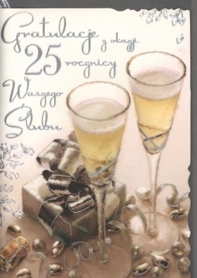 KARNET 25 ROCZNICA SLUBU QDK-036 MIX BPZ-PASSION CARDS - QDK035