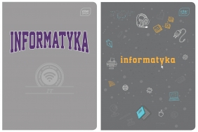 Zeszyt A5/60k kratka Hybrid FSC - Informatyka, 1 szt