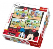 Puzzle 4w1 Myszka Miki i Przyjaciele Na farmie (34117) - <br />