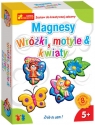 Gipsowe magnesy Wróżki motyle i kwiaty 5+