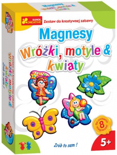 <img src='https://webimage.pl/pics/171/2/d4823076122171.jpg' style='height:440px' /> Gipsowe magnesy Wróżki motyle i kwiaty