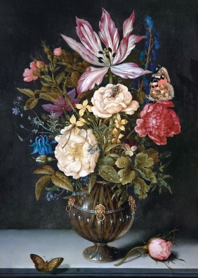 Puzzle 1000: Art 3 - Ambrosius Bosschaert - Still Life of Flowers in a Vase