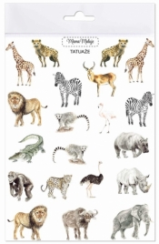 Tatuaże zmywalne Zwierzęta Afryki
