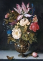 Puzzle 1000: Art 3 - Ambrosius Bosschaert - Still Life of Flowers in a Vase