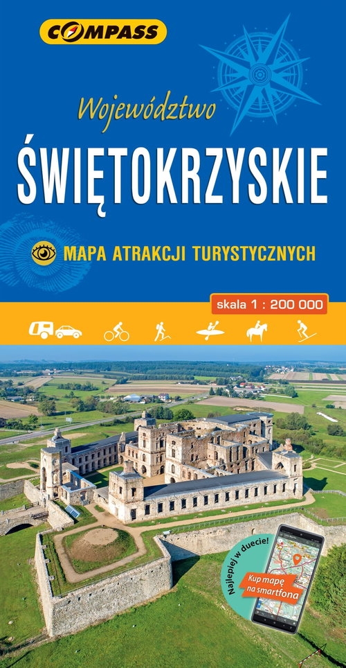 Województwo Świętokrzyskie Mapa atrakcji turystycznych