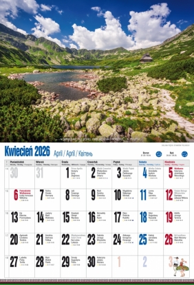 Kalendarz 2026 ścienny albumowy - Tatry po zbóju!!!