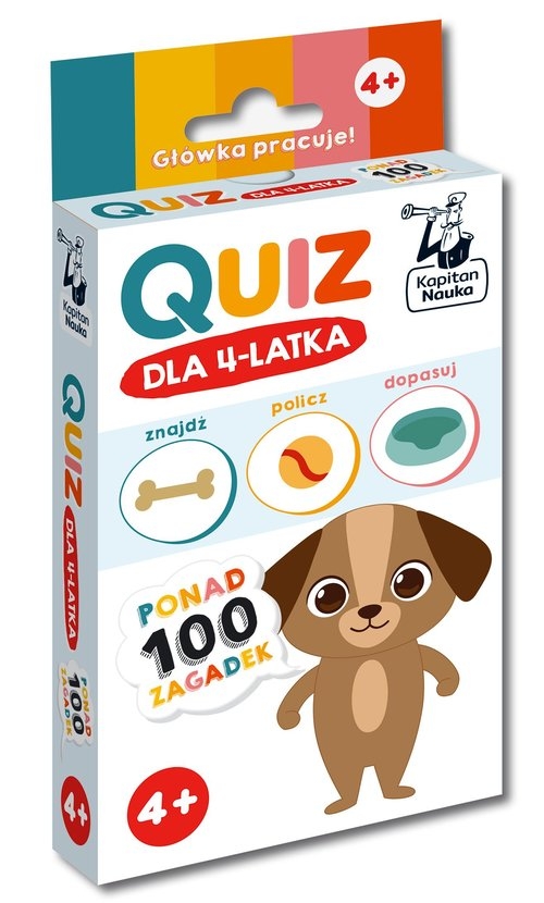 Quiz dla 4-latka Kapitan Nauka