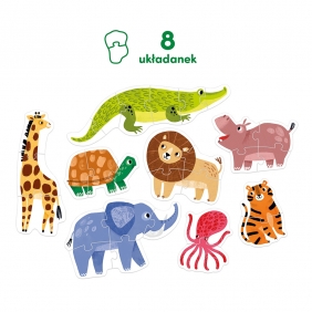 Puzzle progresywne - Dzikie zwierzątka