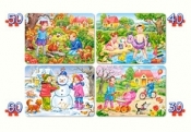 PUZZLE 4W1 FOUR SEASONS 3+ TW - Opracowanie zbiorowe