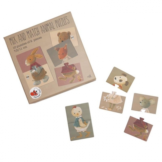 <img src='https://webimage.pl/pics/171/5/d5420023045171.jpg' style='height:440px' /> Puzzle Zwierzątka Mix & Match