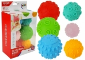 Piłki sensoryczne kolorowe dla niemowlaka 6szt