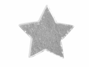 Gwiazda srebrna samoprzylepna 2,5cm 24szt