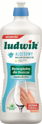 Ludwik, Balsam aloesowy do mycia naczyń, 900g