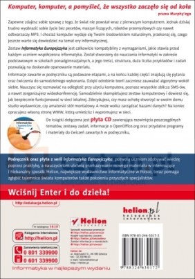 Informatyka Europejczyka Podręcznik z płytą CD Zakres podstawowy (Uszkodzona okładka) - Skłodowski Jarosław