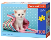 Puzzle White Cat in Bag 108 elementów (010172)