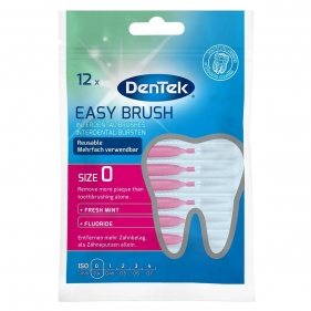 DenTek Easy Brush ISO 0, szczoteczki interdertalne, 12 szt.