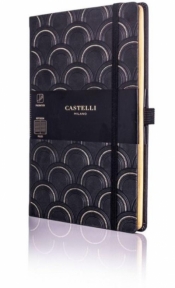 Notatnik 13x21cm linia Castelli Art Deco Gold