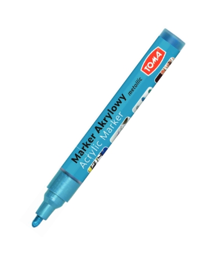 Marker akrylowy TO-402 - Metaliczny jasno niebieski (438092)