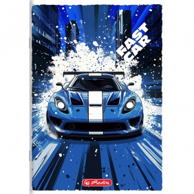 Zeszyt Fast Car A5/32k linia podwójna kolorowa, 1 szt