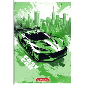 Zeszyt Fast Car A5/32k linia podwójna kolorowa, 1 szt