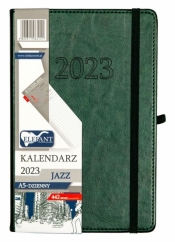 Kalendarz 2023 A5 Jazz dzienny zielony