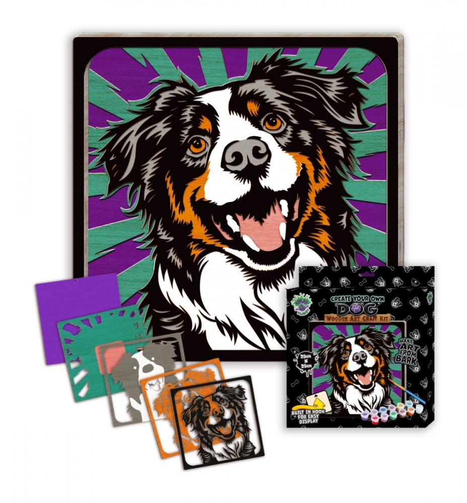 Zestaw do tworzenia obrazów z drewna - pies